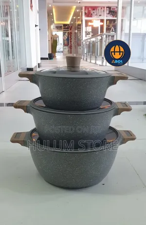 Momcoc 3pcs Die-Cast Casserole Set