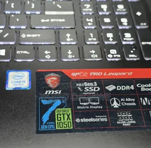 New Laptop MSI 8GB Intel Core I5 HDD 1T
