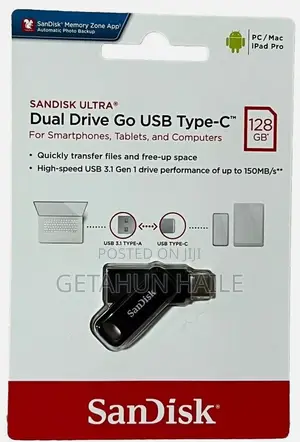 Photo - Sandisk 128gb Type-C Flash Drive(Original)