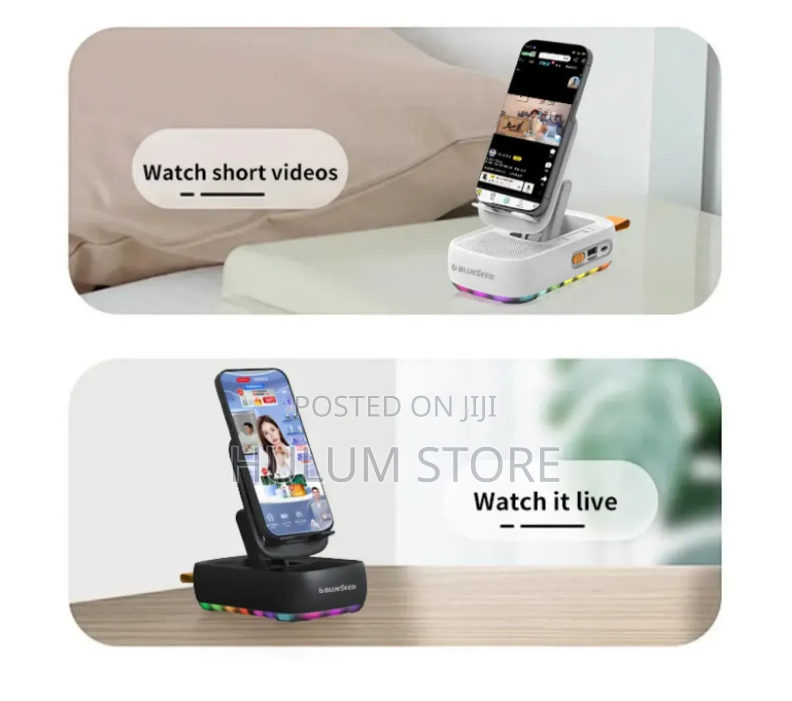 Bluetooth Speaker With Phone Holder