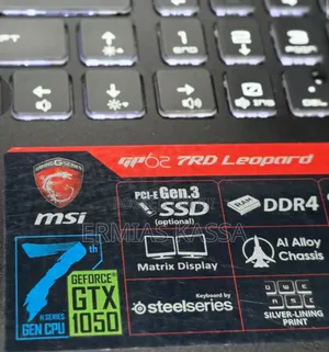 New Laptop MSI GP62 7RDX Leopard 8GB Intel Core I5 HDD 1T