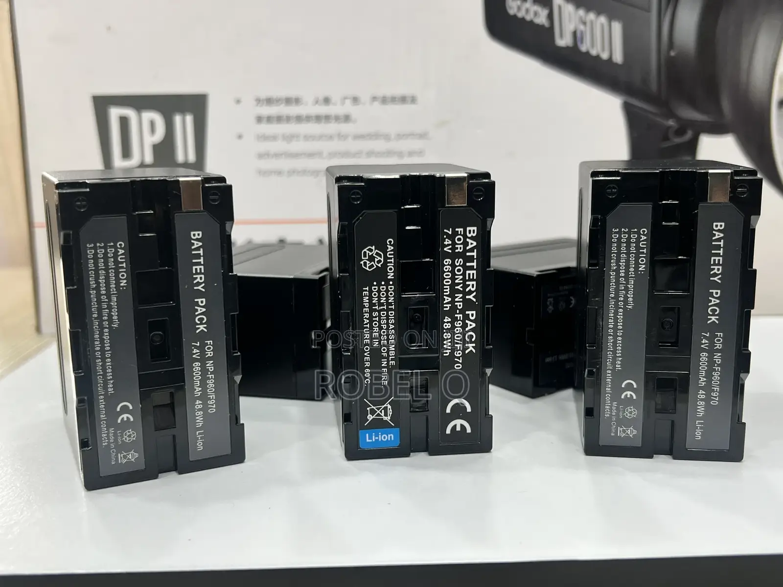 Sony Np-F970 Battery for Camera and Led Light