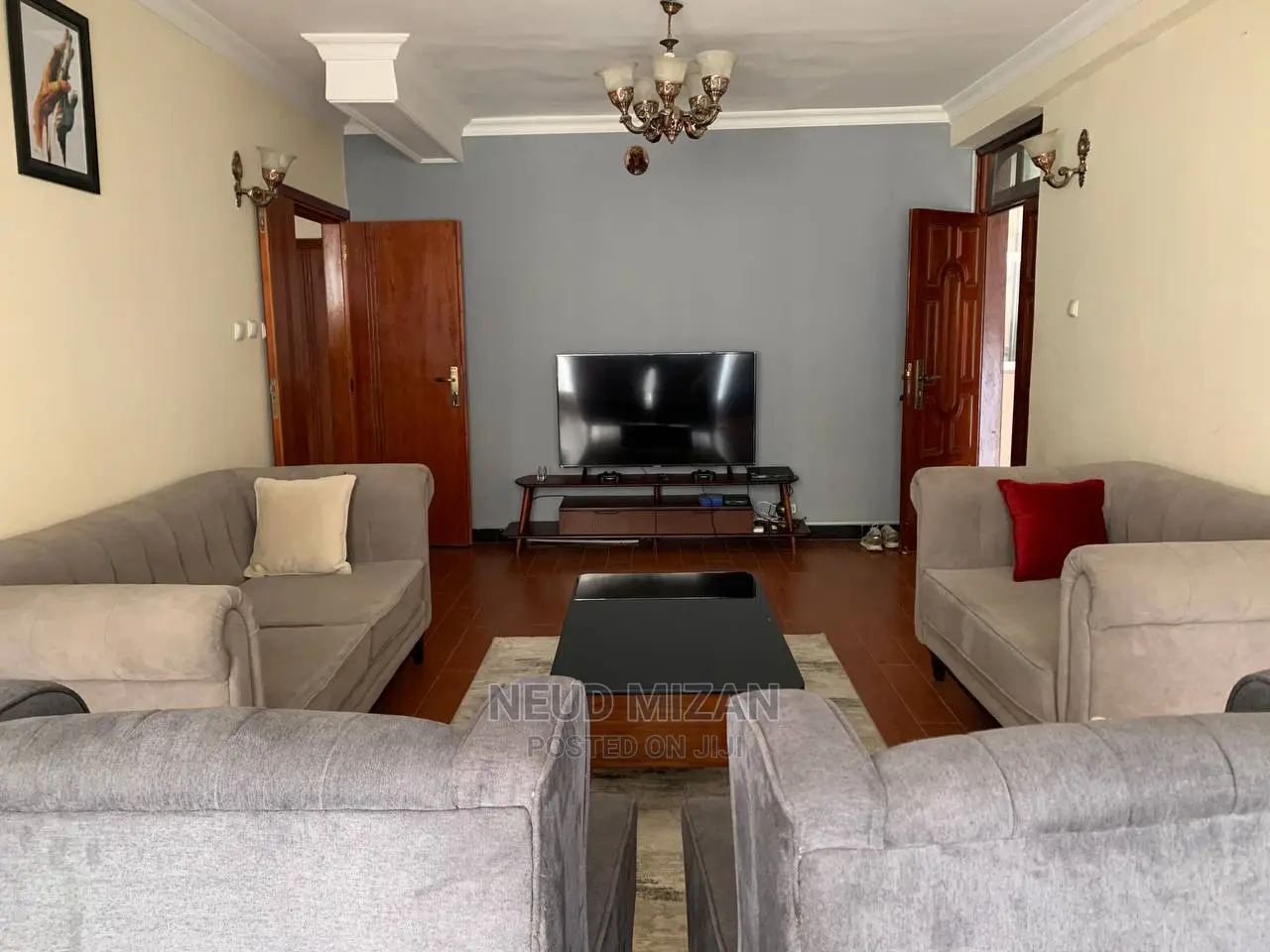An Entire Fully Furnished Apartment With 3 Bedrooms