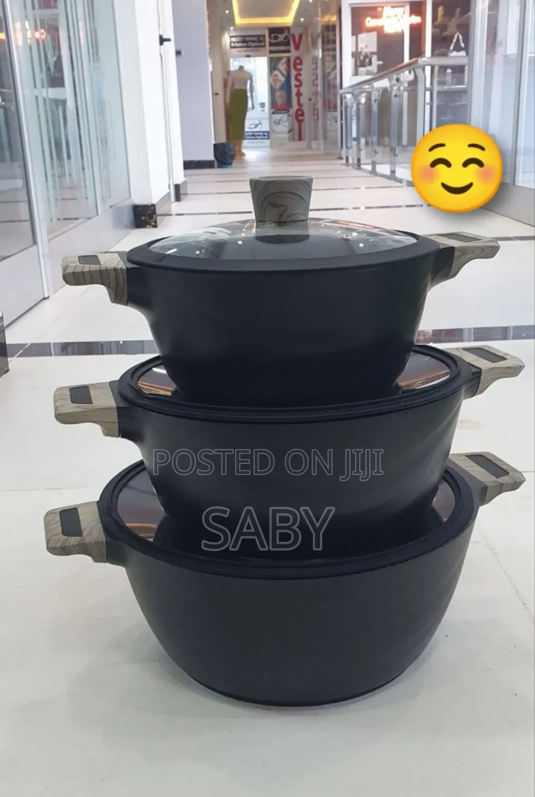 Momcoc 3pcs Die-Cast Casserole Set