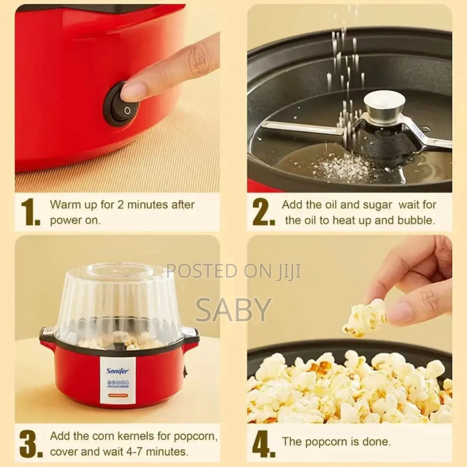 Sonifer Electric Popcorn Maker Machine