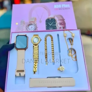 Photo - A58 Smart Watch 6 in 1 ብሉቱዝና ኖርማል ሰአት ጆሮ ጌጥ ሀብል ቀለበት ብራስሌት
