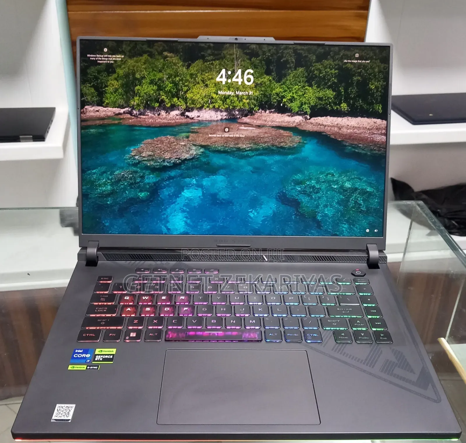 New Laptop Asus ROG Strix G15 16GB Intel Core I7 SSD 1T