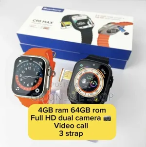 Photo - Smartberry C90 Max Smart Watch 64/4 Dual Camera,3 Strap