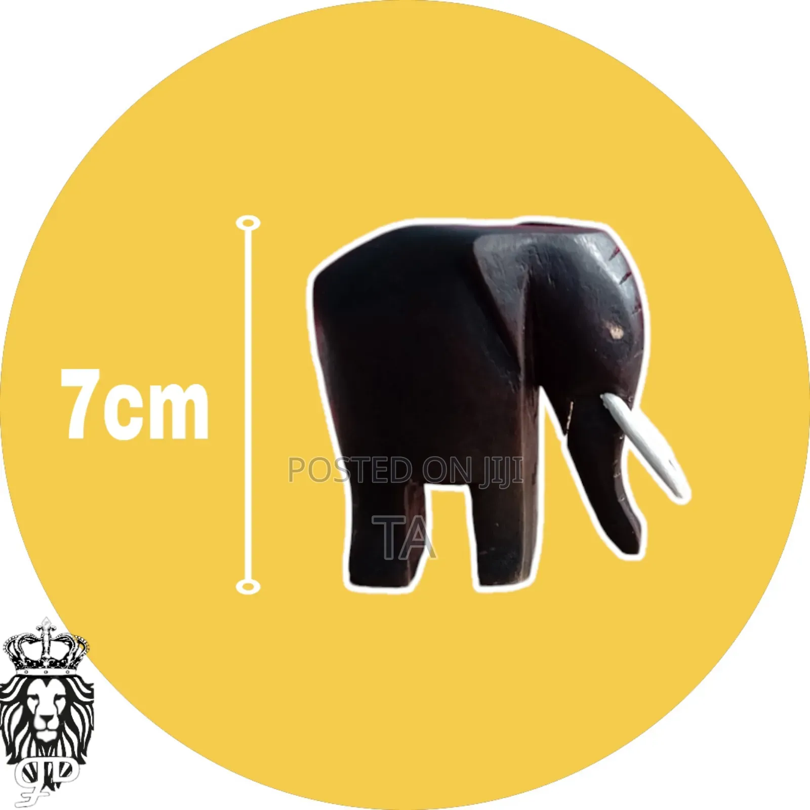 Decor 3 Pieces Wooden Elephant