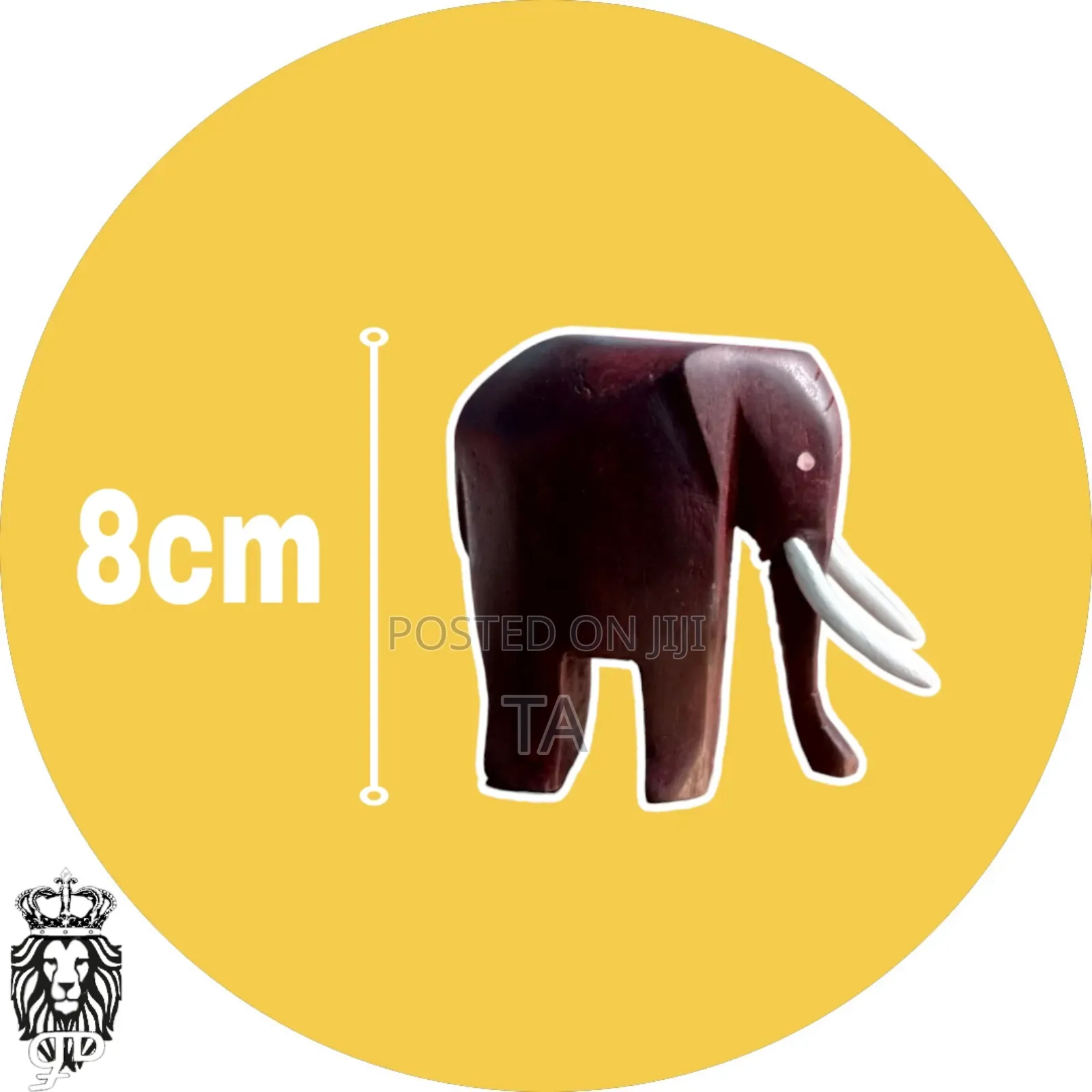 Decor 3 Pieces Wooden Elephant