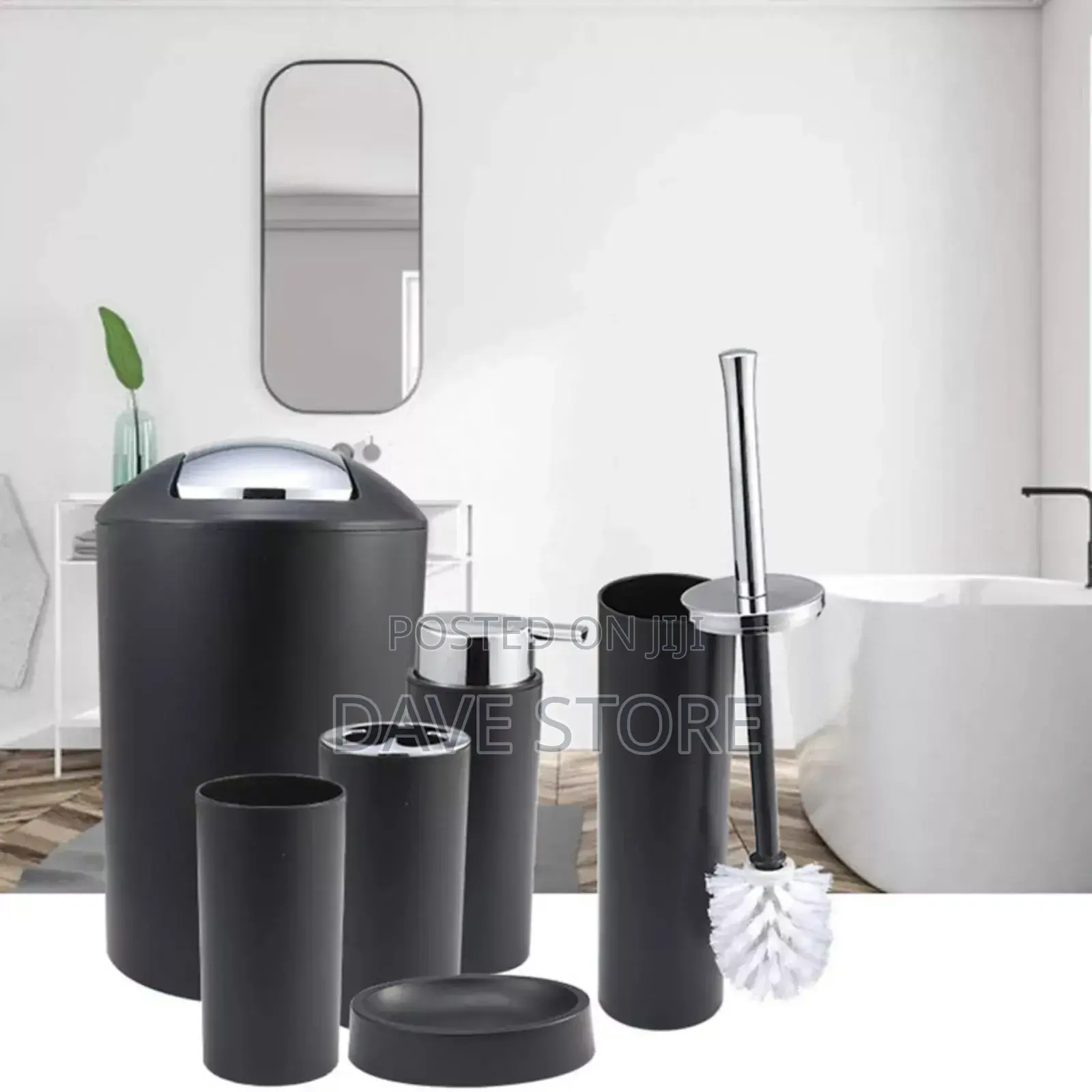 6 Pcs Bathroom Set