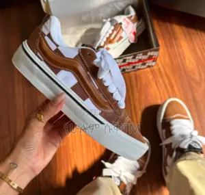 Original Vans Knu Skool Mega Checkered ’Brown’ Men’S Shoes