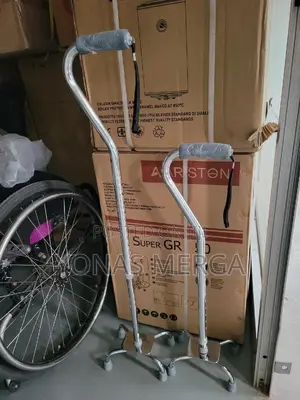 Photo - Straight Four-Legged Cane፸茨essential Large Base Quad Cane