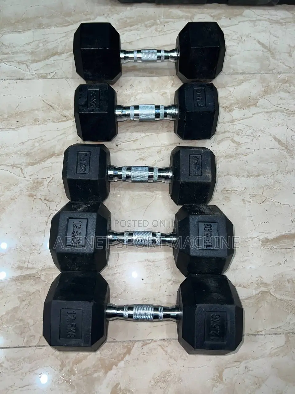 የአዉሮፓ Hexagonal Dumbbells