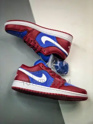 Original Air Jordan1 Low ‘Pomegranate Blue’ Shoes