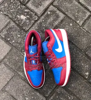 Original Air Jordan1 Low ‘Pomegranate Blue’ Shoes