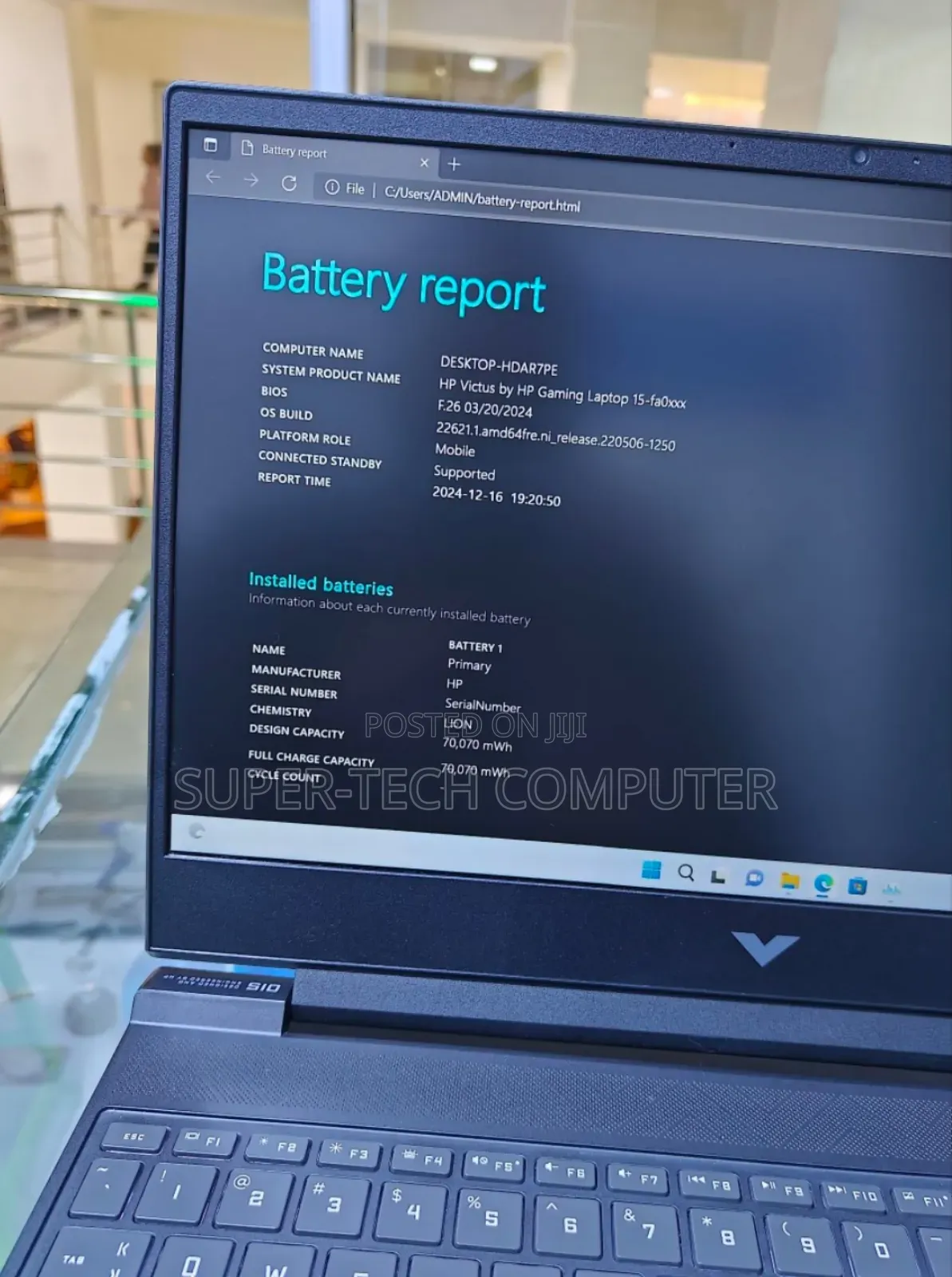 New Laptop HP Victus 16 16GB Intel Core I7 SSD 1T