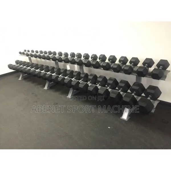 አዲስ ያስገባናቸዉ የአዉሮፓ ስታንዳርድ Hexagonal Dumbbells