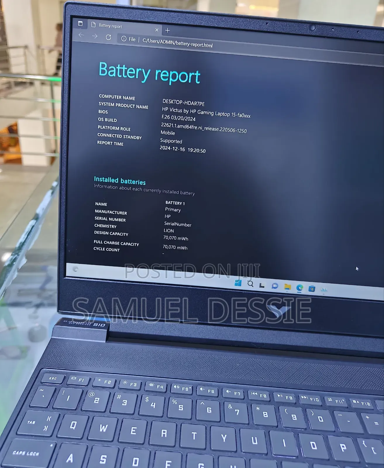 New Laptop HP Victus 15 16GB Intel Core I7 SSD 1T