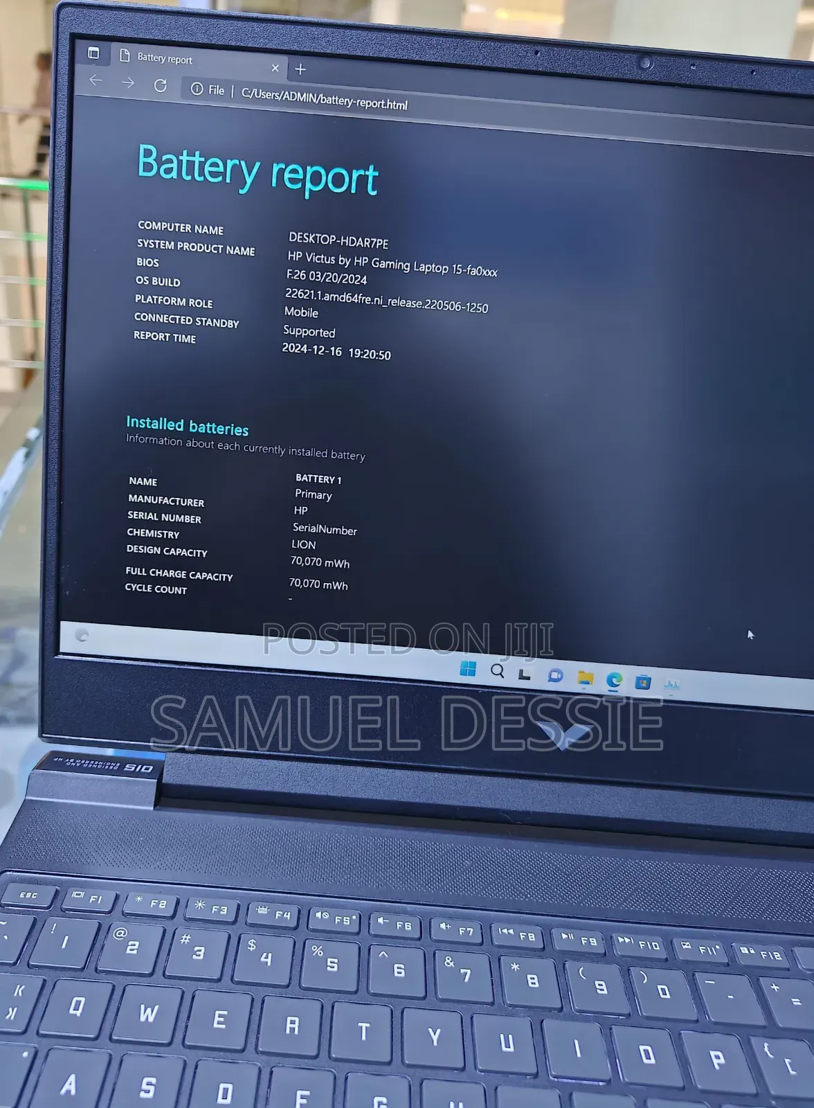 New Laptop HP Victus 15 16GB Intel Core I7 SSD 1T