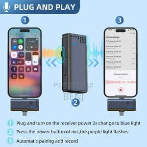 Jmary Mw-16 Dual Wireless Mic | Mobile Phone | Camera