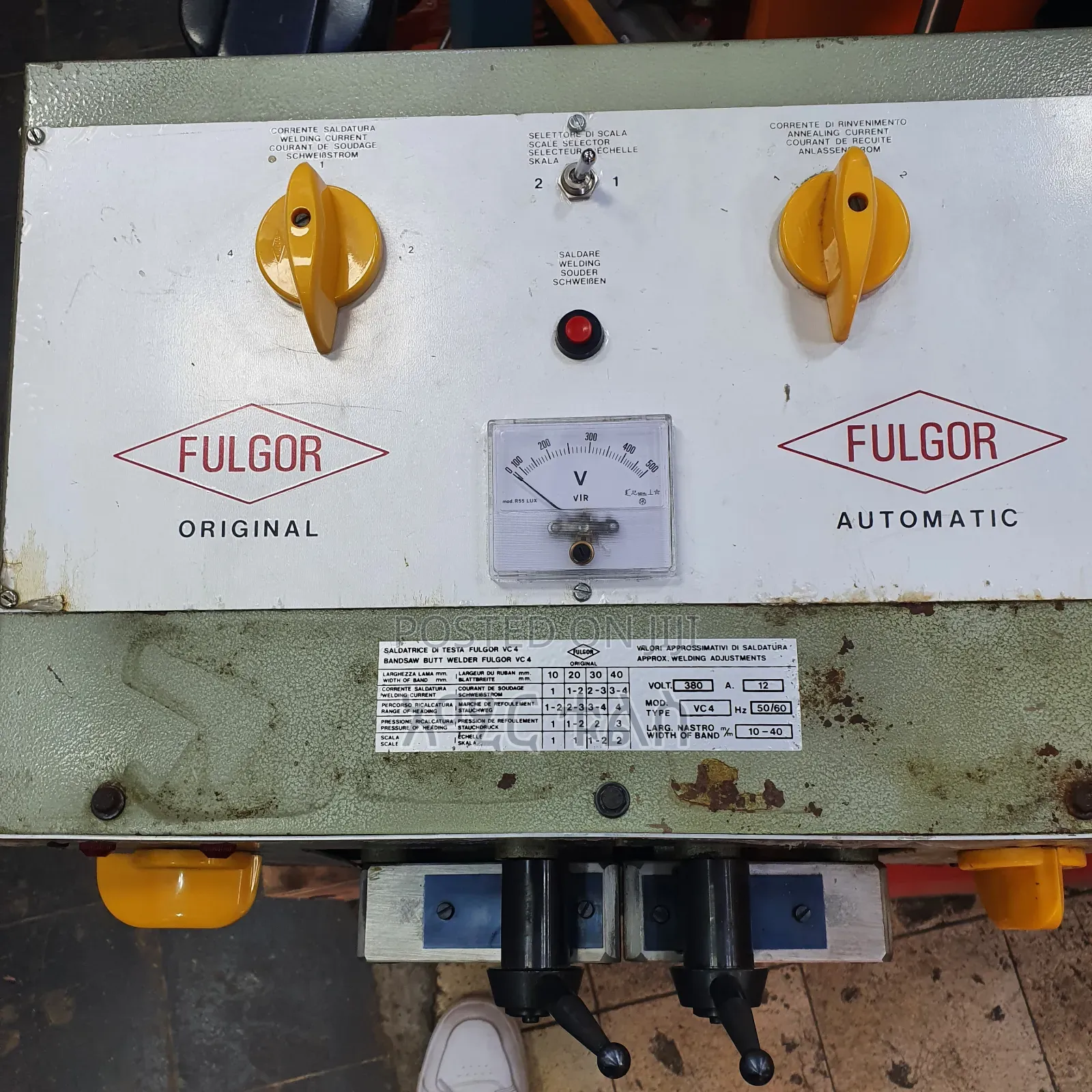 Welding Machine Fulgor Vc4 የብሪንታ ምላጭ መበየጃ