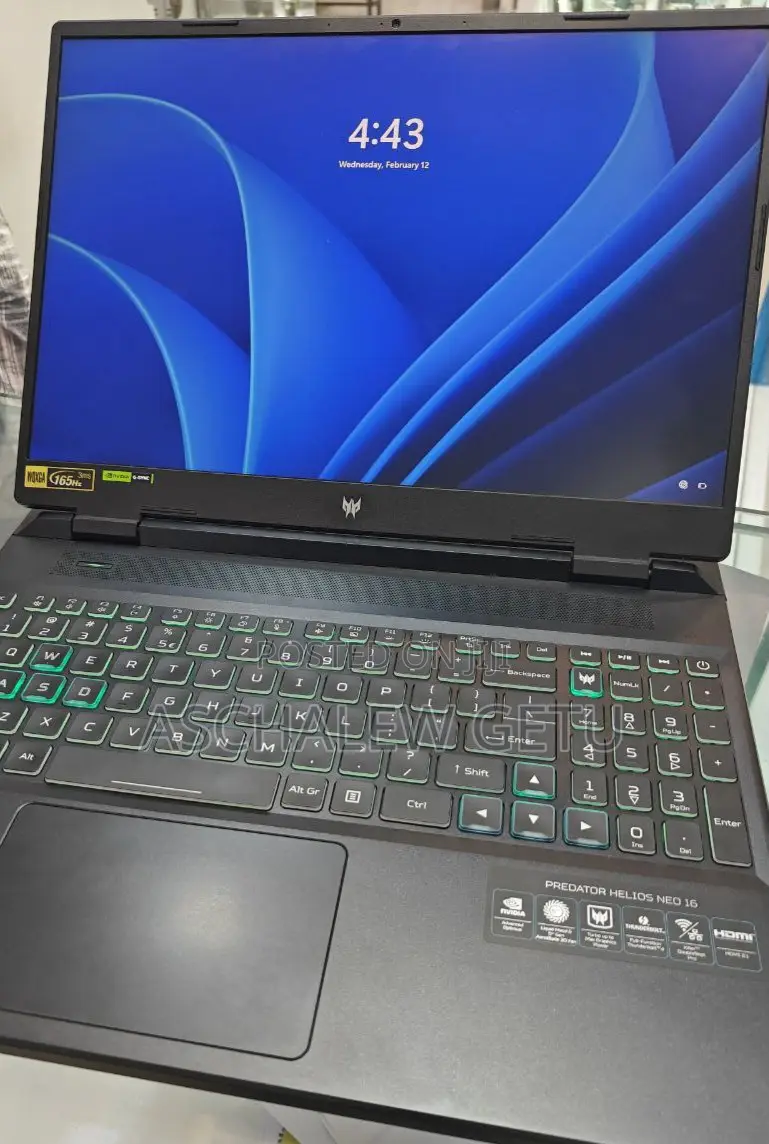 New Laptop Acer Predator Helios Neo 16 16GB Intel Core I9 SSD 1T