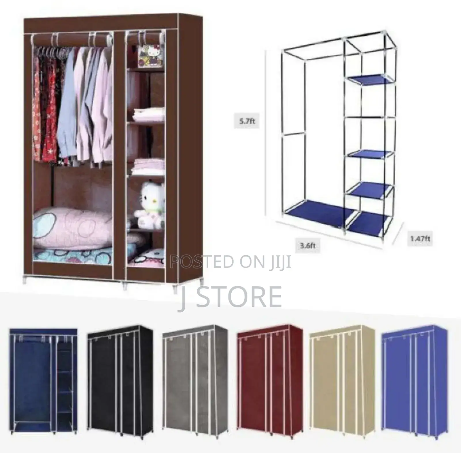 Simple Wardrobe ዘመናዊ የልብስ ማስቀመጫ ቁምሳጥን