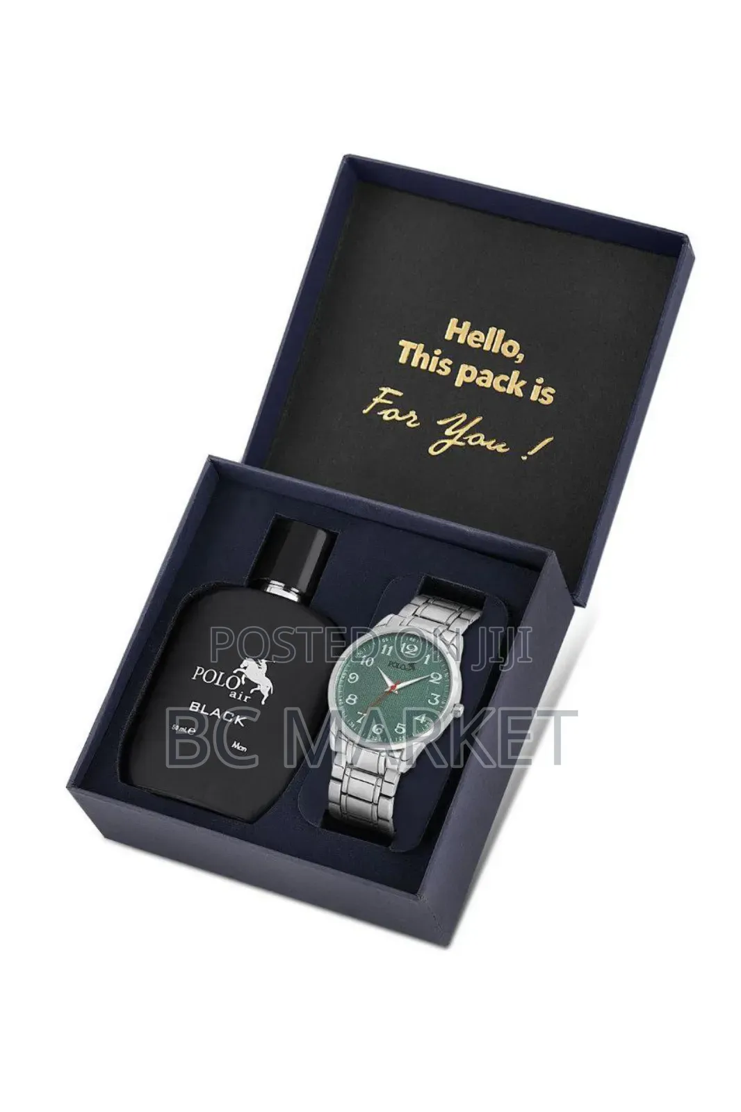 Polo Air Men's Wristwatch and Perfume Set