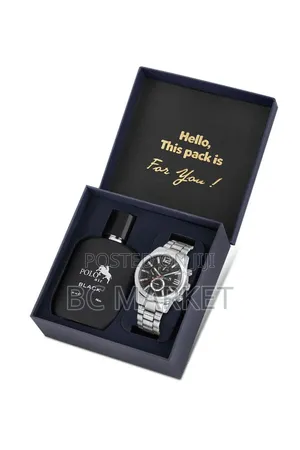 Polo Air Men's Wristwatch and Perfume Set
