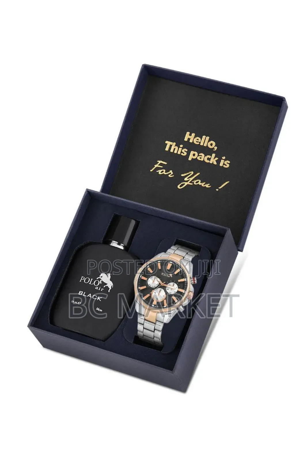 Polo Air Men's Wristwatch and Perfume Set