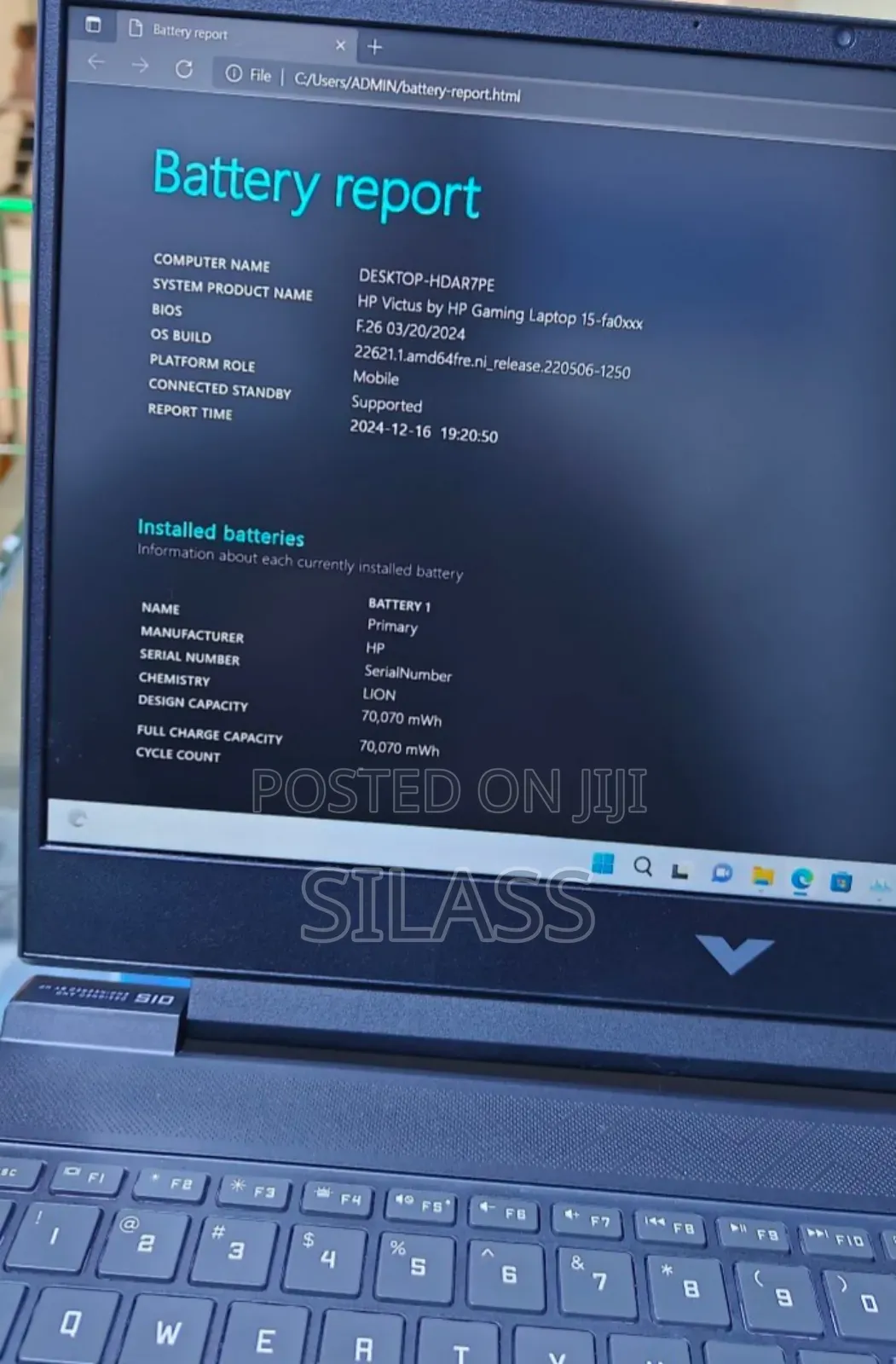New Laptop HP Victus 16 16GB Intel Core I7 SSD 1T