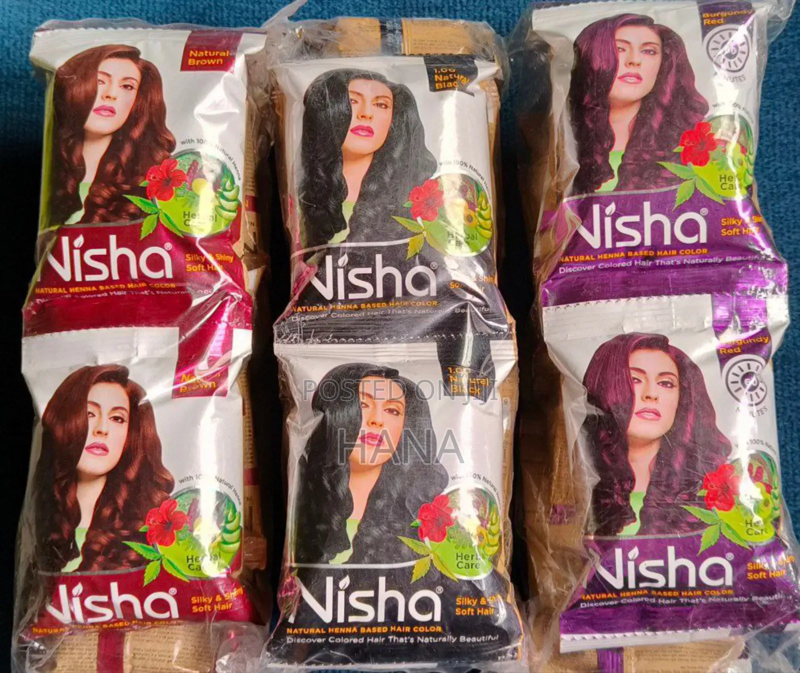 Nisha ,Natural Henna Based Hair Color 1 Dozen 10 Piece