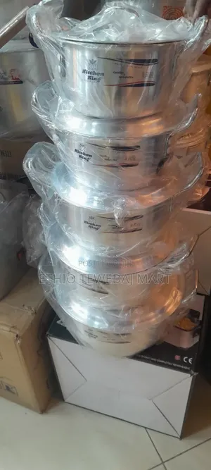 Photo - Kitchen King 5-Piece Aluminum Stock Pot Set