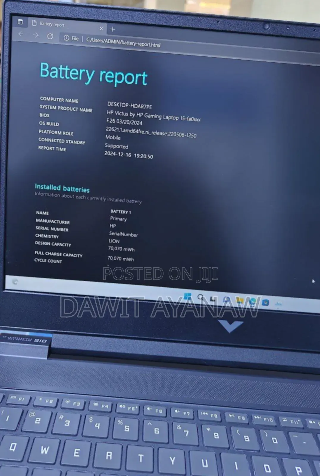 New Laptop HP Victus 15 16GB Intel Core I7 SSD 1T