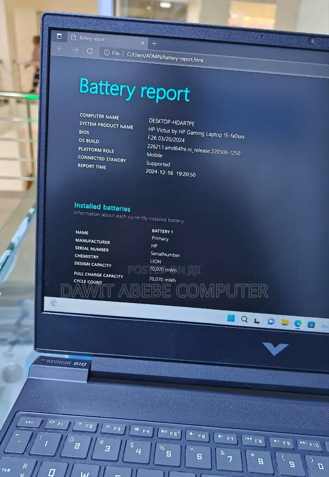 New Laptop HP Victus 15 16GB Intel Core I7 SSD 1T