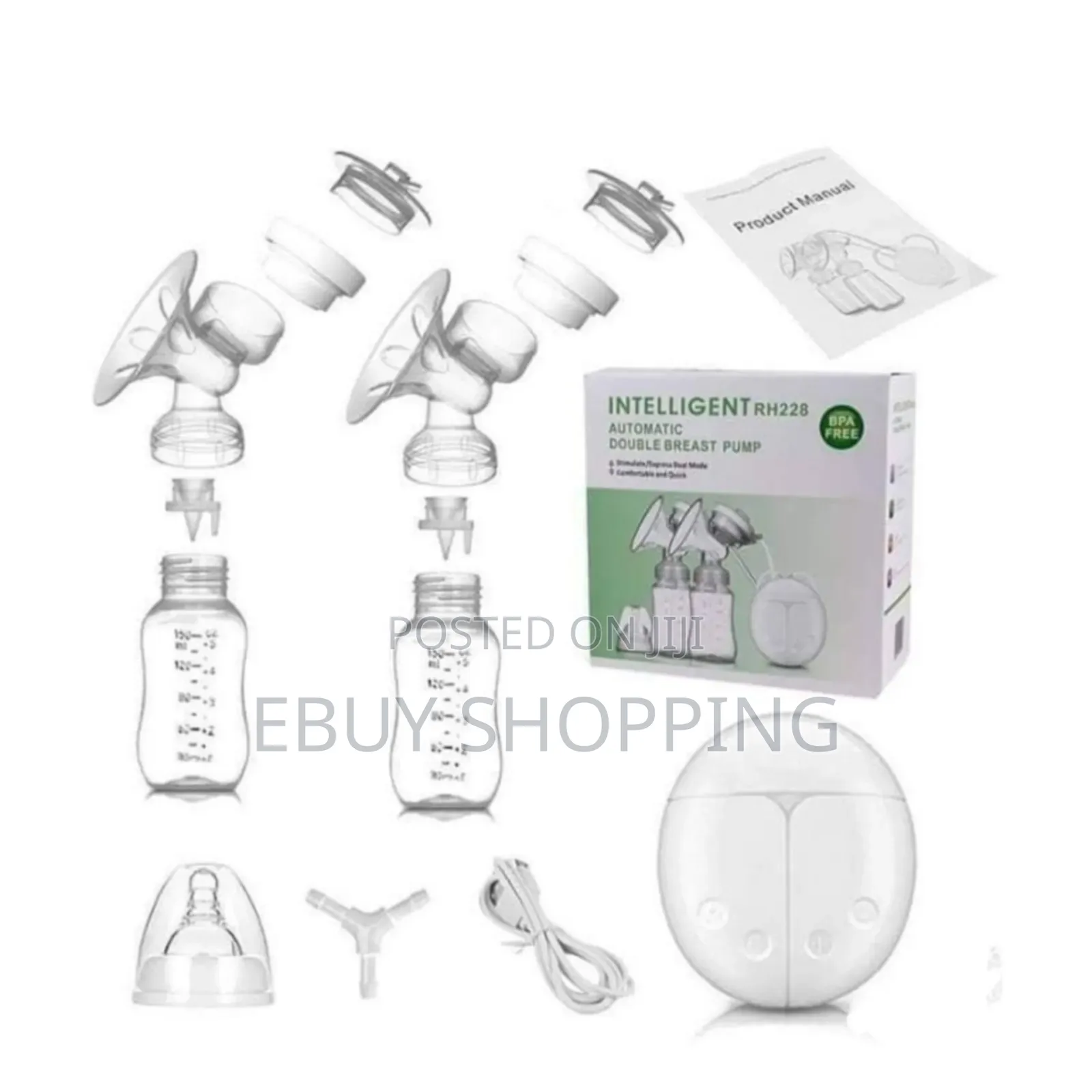 Portable Wearable Breast Pump: Dual Control,