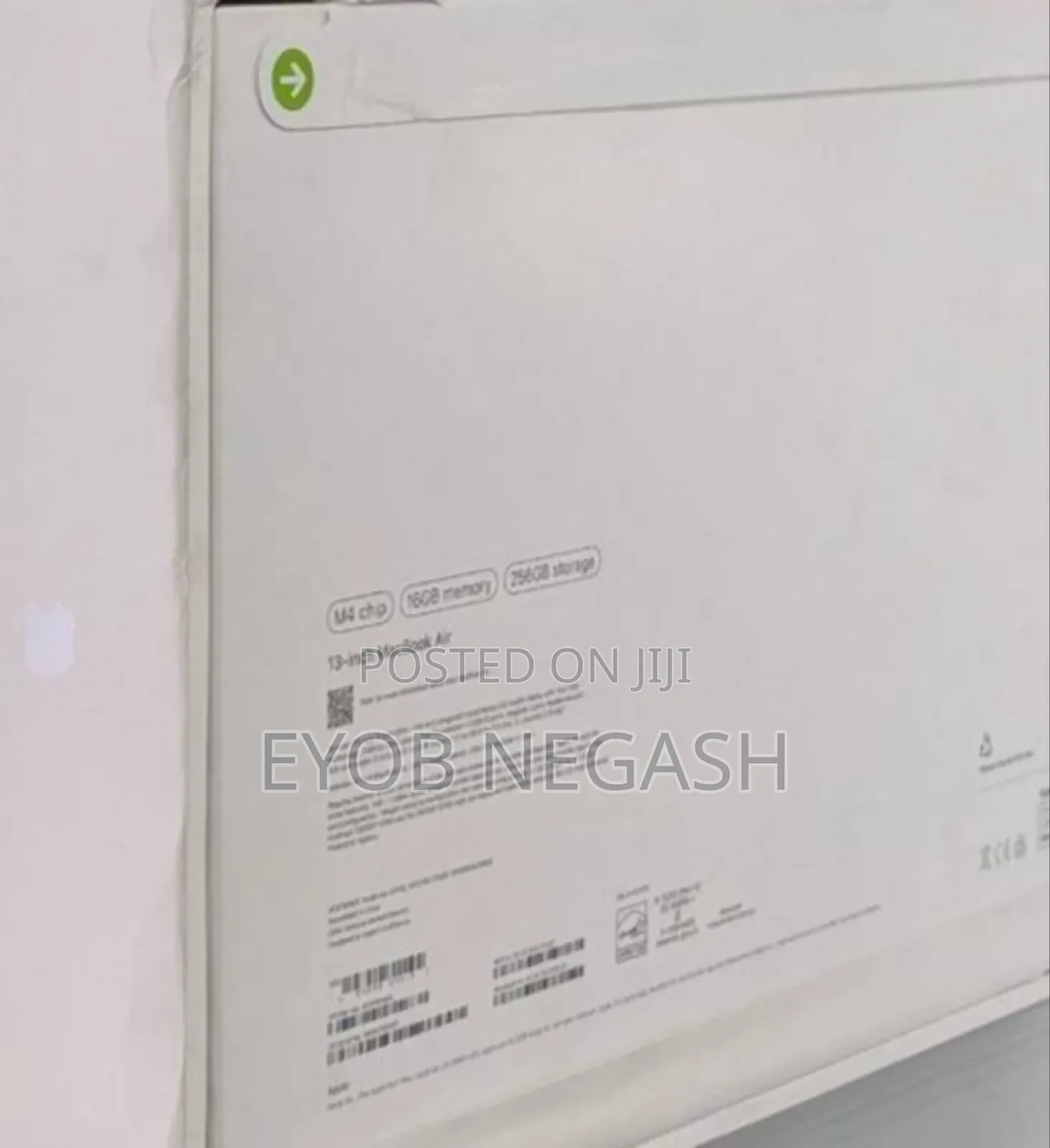 New Laptop Apple MacBook Air 16GB Apple M4 SSD 256GB