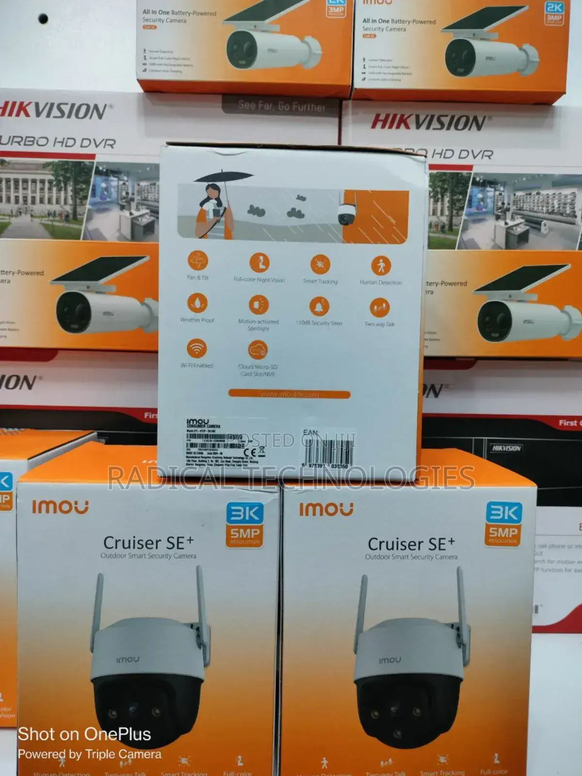 Imou 5mp 360° በጨለማ ከለር NVR Security Camera Mi Ezviz Imou