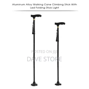 Adjustable Anti-Slip Walking Stick With Led Light
