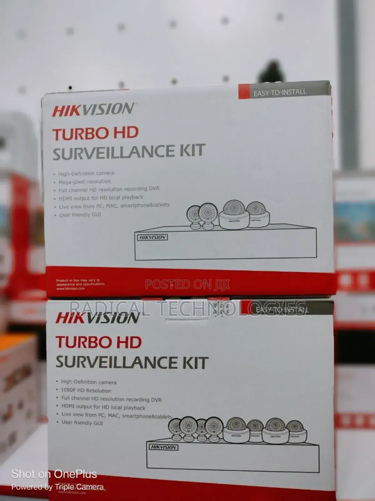 ባለ 8 ካሜራ ከነ ሪከርደሩ Security Camera Hikvision Xiaomi Mi Ezviz