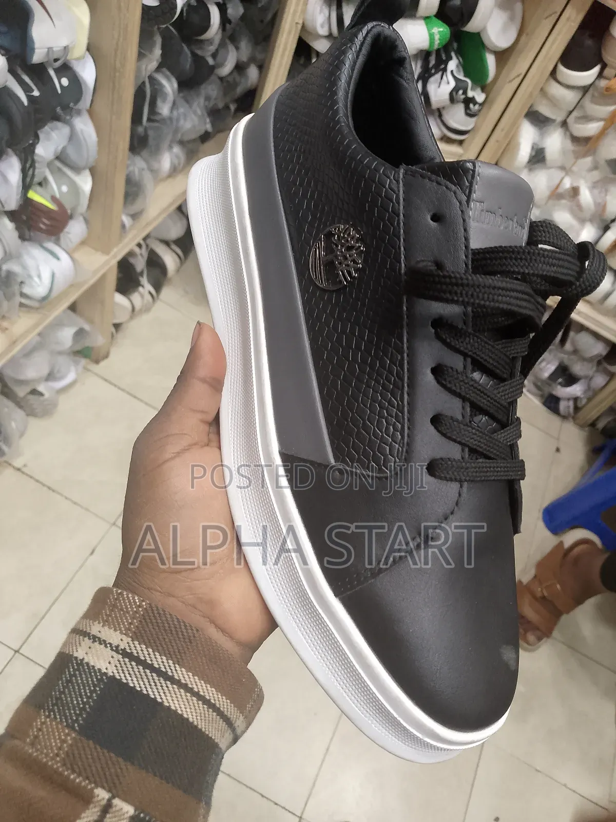 Timberland High Flat Smooth Shoes for Man's