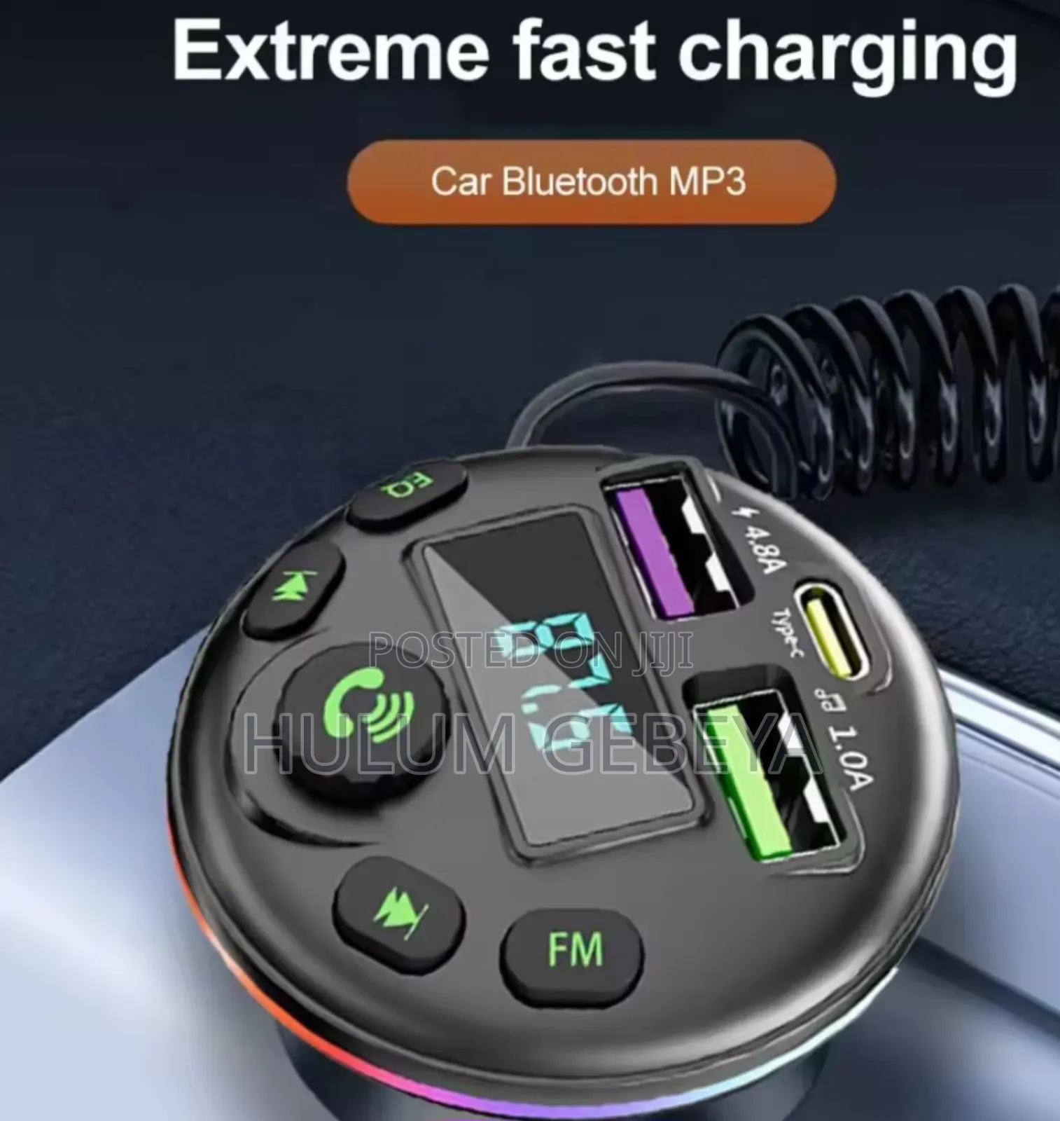 3 in 1 Car Charger and Mp3 Player