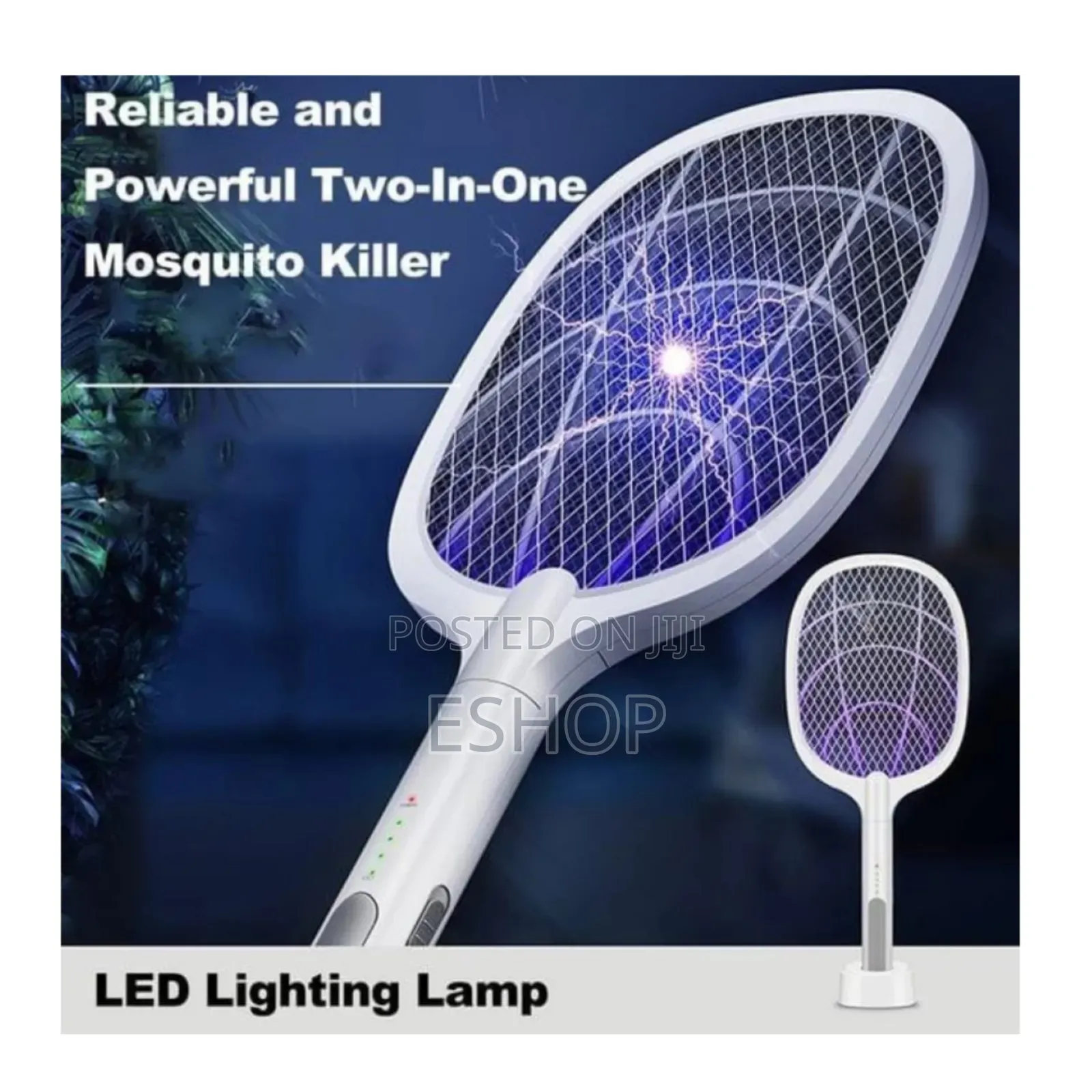 2-in-1 Bug Zapper Fly Swatter–Safe Effective Insect Killer