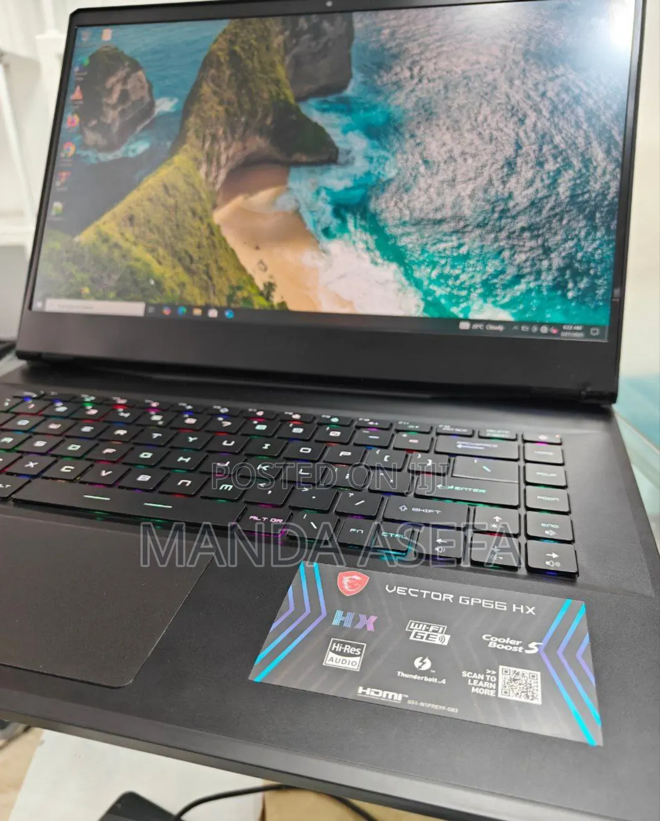 New Laptop MSI Vector GP68 HX 13V 32GB Intel Core I7 SSD 1T