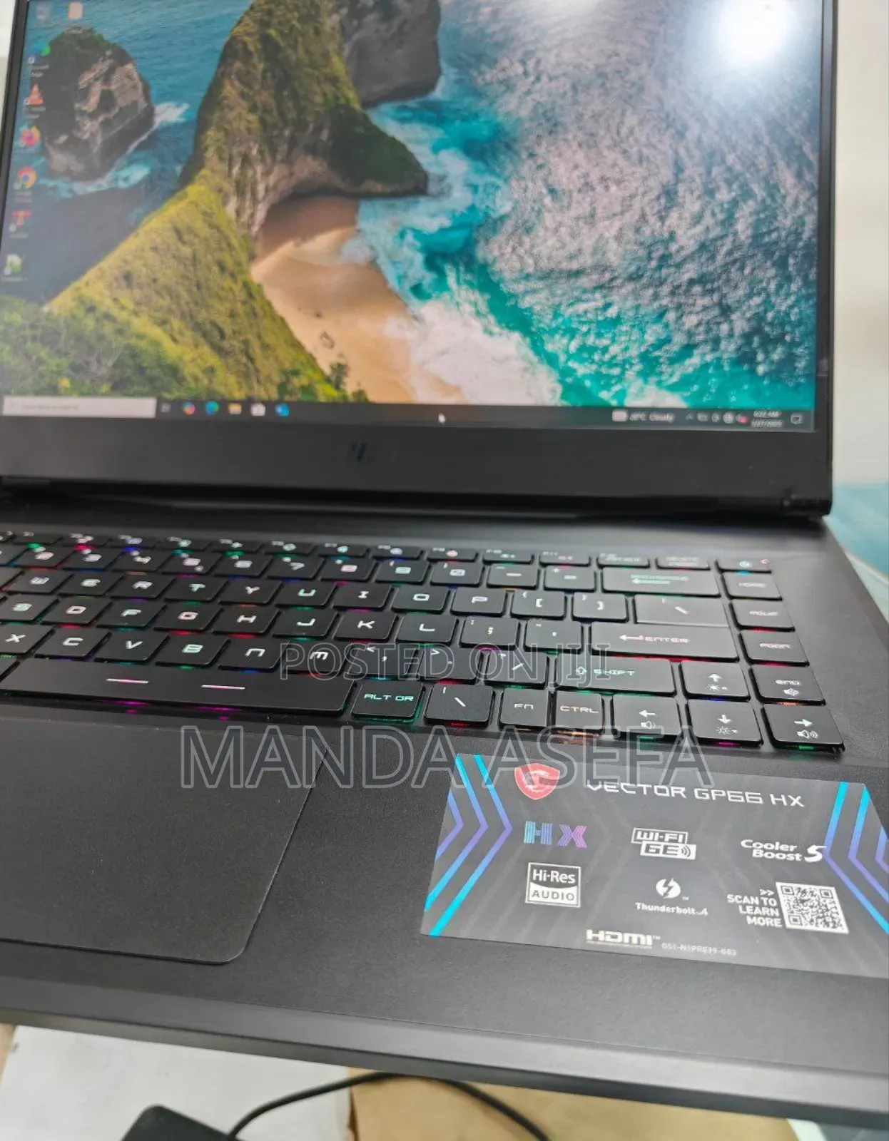 New Laptop MSI Vector GP68 HX 13V 32GB Intel Core I7 SSD 1T