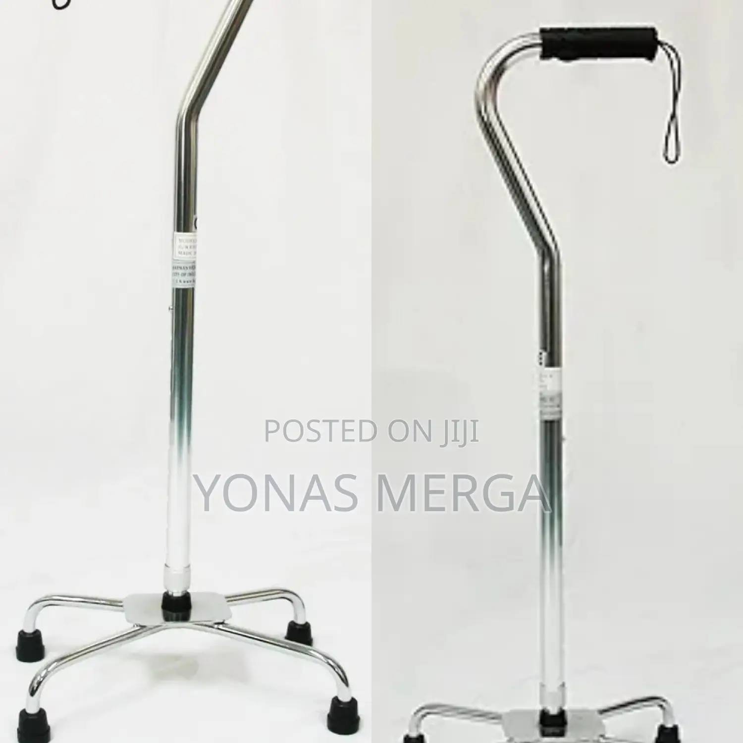 Walking_aid quad Cane - K Style Base Offset Handle Provide