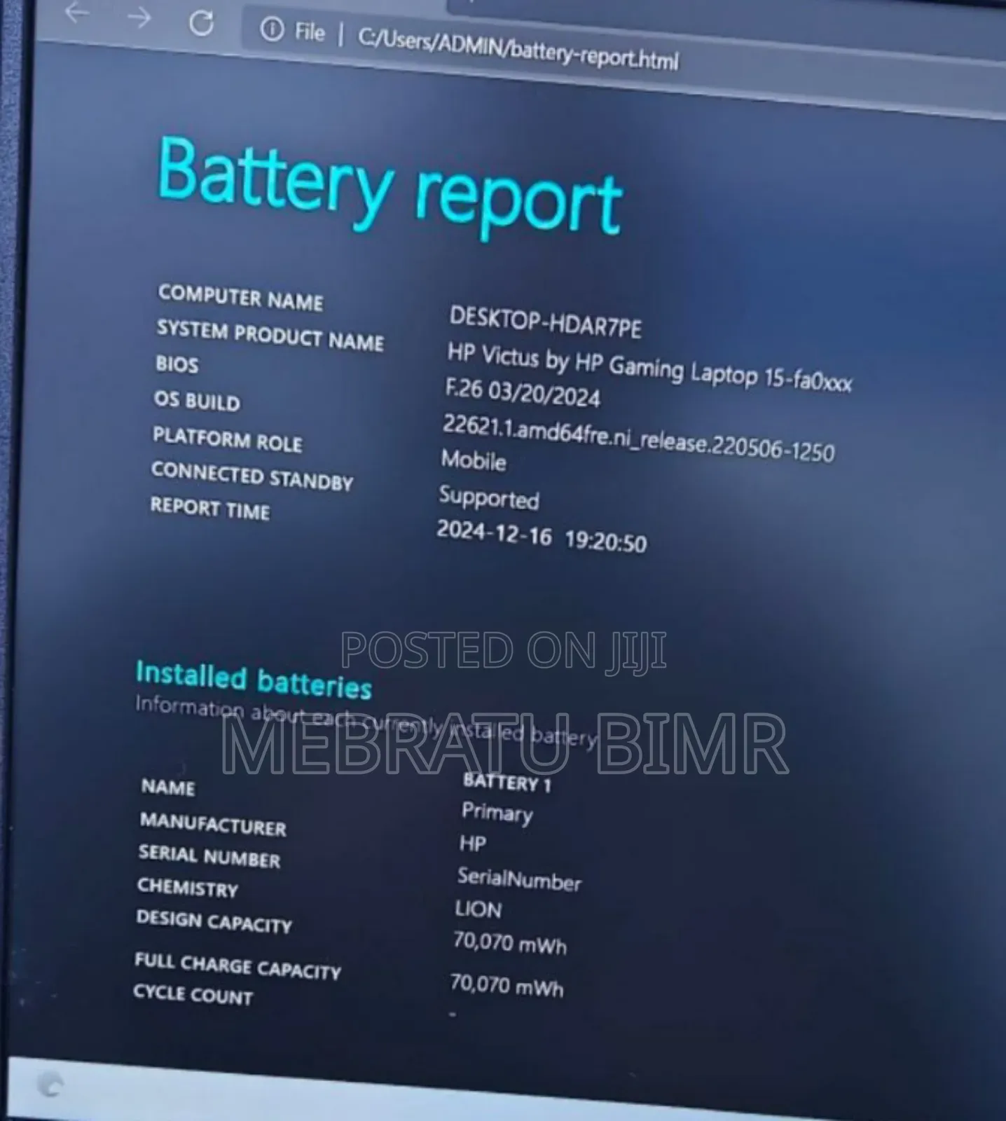 New Laptop HP Victus 15 16GB Intel Core I7 SSD 1T