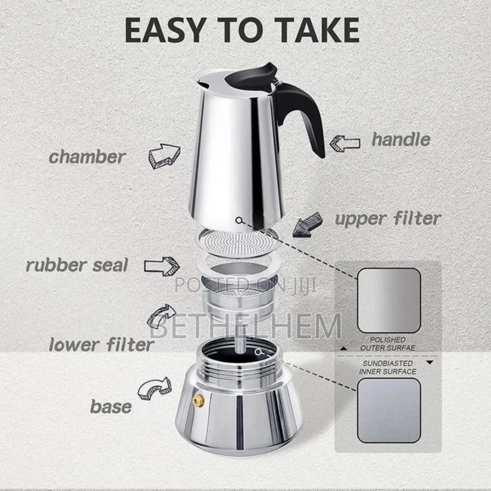 Stainless Steel Espresso Maker