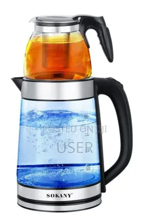 Photo - Sokany Glass Electric Kettle + Tea